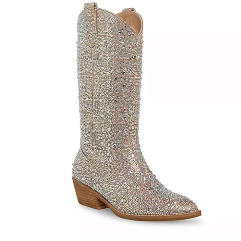 MADDEN GIRL WOMENS REDFORD WESTERN BOOT - BLUSH